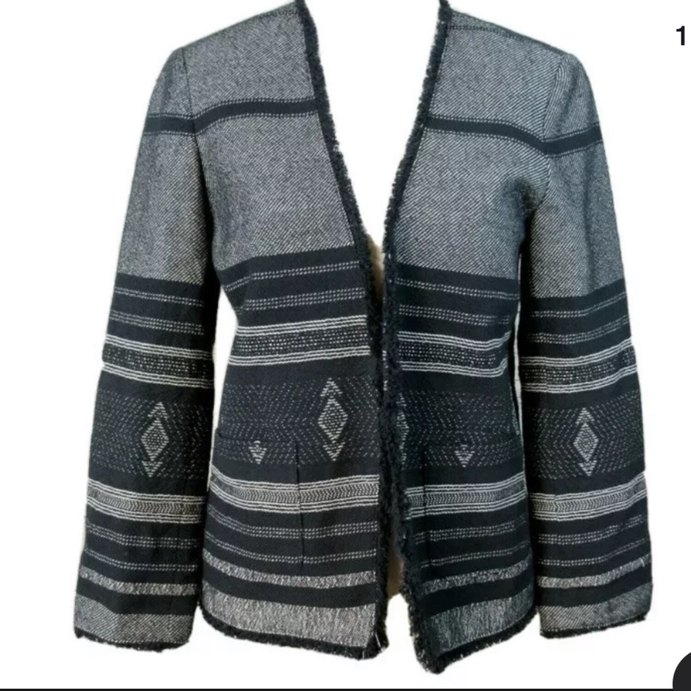 NWT Loft Tweed Fringe Blazer Jacket Size 16 Plus